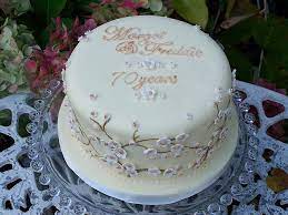 70th Wedding Anniversary Cake 70th Wedding Anniversary Wedding Anniversary Cakes Marriage Anniversary Cake