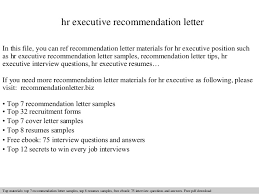 Additionally, you can learn more about administrative careers and search for executive assistant jobs on. Hr Executive Recommendation Letter