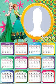 Princesses Frozen Calendar 2020 In 2020 Elsa Frozen Calendar Print Calendar