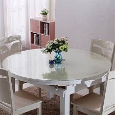 Best Kitchen Cart Discoverdecor Multi Size Custom Round 15mm Thickness Clear Pvc Table Protector Glass Top Dining Table Glass Round Dining Table Dining Table