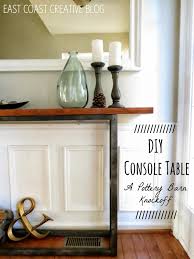 Diy Console Table A Pottery Barn Knock Off Diy Console Table Diy Console Diy Furniture Projects