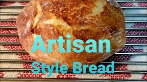 Using a sharp knife or bench scraper, cut dough in half. Artisan Style Bread Recipe No Dutch Oven No Problem Youtube