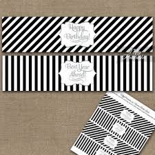 Munculnya berwarna diperkirakan adalah tahun 1990an sampai tahun 2000 awal. Happy Birthday Water Bottle Labels Black Silver Stripe Nifty Printables