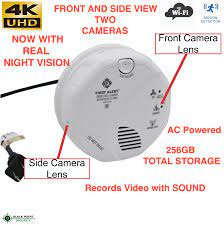 The 5 best smoke detector spy cameras ranked product reviews. Night Vision Hidden Wifi 4k Dual Camera Hard Wired Smoke Detector With Audio
