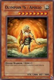 Yugioh Card Maker Apollo Greek Greek Gods Ancient Greek Gods
