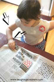 Split your newspaper report up into paragraphs. Fine Motor Exercise Using Newspaper Laughing Kids Learn