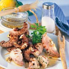 Oktopus Vom Grill Rezept Rezepte Lebensmittel Essen Oktopus