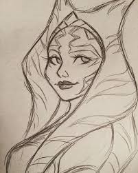Ahsokatano Starwars Starwarsrebels Sketch Fanart Myart Star Wars Drawings Star Wars Fandom Star Wars Ahsoka