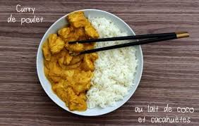 Curry De Poulet Au Lait De Coco Et Cacahuetes Amandine Cooking Poulet Lait De Coco Recettes De Cuisine Recette Poulet Curry
