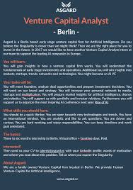 We are currently recruiting an investment analyst intern for the berlin office for 6 months starting in july 2021. Jobs Archives