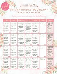 28 Day Bridal Bootcamp Workout Calendar Blogilates Fitness Food And Lots Of Pilates Bridal Bootcamp Workout Wedding Workout Plan Bridal Bootcamp