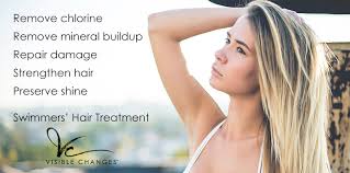 Chlorine sucks the natural oils from your hair and skin, leaving them dry, rough, and damaged. Swimmers Hair Treatment And Prevention Visible Changes