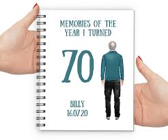 Best gift ideas of 2020. 70th Birthday Gifts For Men Personalised Notebooks Fun Ideas