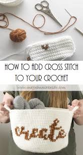 Crochet is a great craft, and you can create beautiful works of art. How To Add Cross Stitch To A Crochet Project Meghan Makes Do