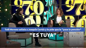 El bailaor joaquín cortés pasa sus vacaciones en cádiz con su chica y con unos kilitos de más. Toni Moreno Senala A Joaquin Cortes Y Le Pide Que Le Pase La Pension Es Tuya Television Cope