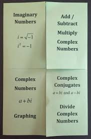 Complex Numbers Foldable Teaching Algebra Complex Numbers Math Interactive Notebook