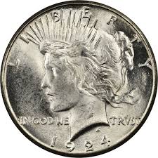 1924 S 1 Ms Peace Dollars Ngc