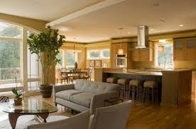 Small Open Plan Kitchen Living Room Design Pictures Remodel Decor And Open Concept Kitchen Living Room Living Room And Kitchen Design Stairs In Living Room