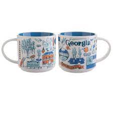 Georgia A Collectible Mug From The Starbucks Been There Collection Mugs Starbucks Mugs Starbucks State Mugs