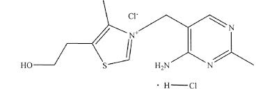 Excipient (s) with known effect: Structure Of Thiamine Hydrochloride Vb1 Download Scientific Diagram