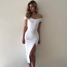 Mia Off The Shoulder Split Dress Elegant Dresses Womens Dresses Dresses