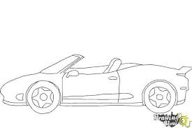 And first draw a circle to help you sketch the head. How To Draw A Car Easy Drawingnow Car Drawing Easy How To Draw A Car Simple Car Drawing