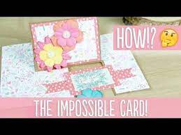 We're always trying to find creative diy cards to make and give on father's day. 2018 Video Tutorial How To Make An Impossible Card Quick And Cool Card The Craft Blog Card Tutorial Unique Cards Card Making Tutorials