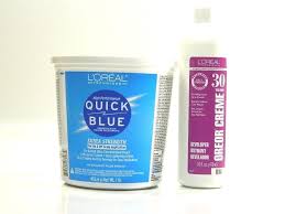 L Oreal Quick Blue Extra Strength Powder Bleach Oreor Creme 30 Volume 16 Oz Loreal Bleach Creme