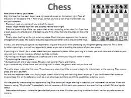 If you need professional help with completing any kind of homework, solution essays is the right place to get it. Chess Cheat Sheet Sunlight Learning