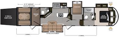 Voltage 4205 Rv Floor Plans 5th Wheel Toy Hauler Toy Hauler
