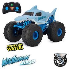480 x 360 jpeg 19 кб. Monster Jam Official Megalodon Storm All Terrain Remote Control Monster Truck 1 15 Scale Target