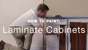 Pour some on a old cloth and apply it to the cabinets. How To Paint Laminate Kitchen Cabinets Youtube