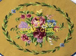 Do not hand wash if you have stitched with silk or wool threads. To Channel Her Frustration One Woman Started Embroidering Donald Trump S Most Outrageous Quotes She Inspired An Army Of Needleworkers Artnet News