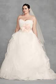 White By Vera Wang Draped Tulle Plus Wedding Dress David S Bridal Wedding Dresses Vera Wang Plus Wedding Dresses Wedding Dress Couture