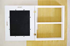 Most come in a wide variety of wood finishes, but more contemporary options. Hidden Medicine Cabinet Diy A Beautiful Mess