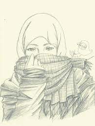 Cantik merupakan kodrat perempuan dan sebagai anugerah dari allah yang diberikan terhadap setiap wanita. Sketch Kartun Hijab Sketsa Seni Kartun