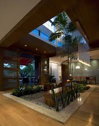 Interior Atrium Garden Looks Beautiful I Want A Palm Inside Our House Luxury House Designs Interior Garden Zen Design