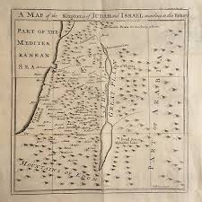 Princeton university (1710) this map shows that the kingdom of judah existed on the west coast of africa (west africa) in 1710. Holy Land C 1730 Engraved Map The Kingdoms Of Judah Israel By Emanuel Bowen Ebay