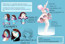 Reference sheet commission prices open by jomooval on deviantart. Comission Me Aly Komorebi