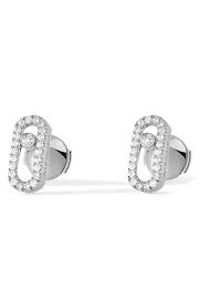 Messika jewelry parisian designer valerie messika has created her own modern fine jewellery house by shaking up the image, mindset and atmosphere surrounding the world of diamonds. Messika Move Uno Pave Diamond Stud Earrings Nordstrom