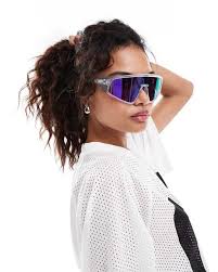 Oakley Latch Panel Visor Sunglasses in White