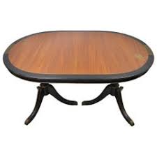 Oval dining table with leaf. Black Oval Dining Tables 37 For Sale On 1stdibs