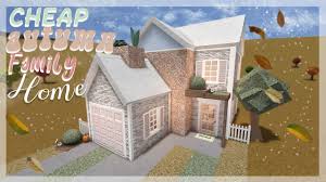Roblox Bloxburg 17k Cheap Autumn Family Home House Build Youtube
