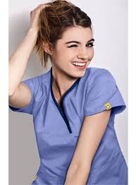The Charlie 6026 5 Pocket Y Neck Wrap Wonderwink Available At Scrubs More The Uniform Store In The Following Color Medical Scrubs Tops Wonderwink Scrubs