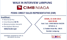Situs iklan lowongan kerja gratis, lowongan kerja pegawai bank bni syariah. Lowongan Kerja Bank Cimb Niaga Di Lampung Mei 2021