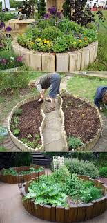 Top 19 Cool Ideas To Create A Round Garden Bed With Recycled Things Garden Beds Vegetable Garden Raised Beds Raised Garden