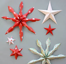 One of the 5 pointed origami stars is folded from scan of a dictionary page and the others are made from vintage style scrapbook papers. Starstruck At Christmas