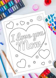 Download the full size printable here, then share the finished product on instagram (use hashtag #landofnod). Free Download The Sweetest I Love You Mom Coloring Pages