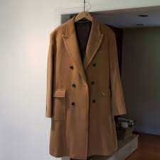 J.crew tan camel stadium cloth cocoon co. J Crew Jackets Coats J Crew Double Breasted Camel Topcoat Poshmark