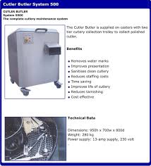 Secondhand Catering Equipment Cutlery Polishers Cutler Butler System 5000 Hampshire